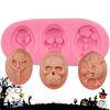 DIY Halloween Candy Pirate Skull Candy Fondant Silicone Mold Sugarcraft Mold Baking Molding Cake Deco