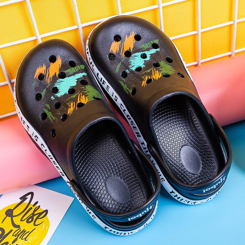 Men's Lightweight PVC Sandals Platform Slippers 2024 Summer Slip On Shoes Male Vacation Beach Sandals Flip Flops Man Size 40-45