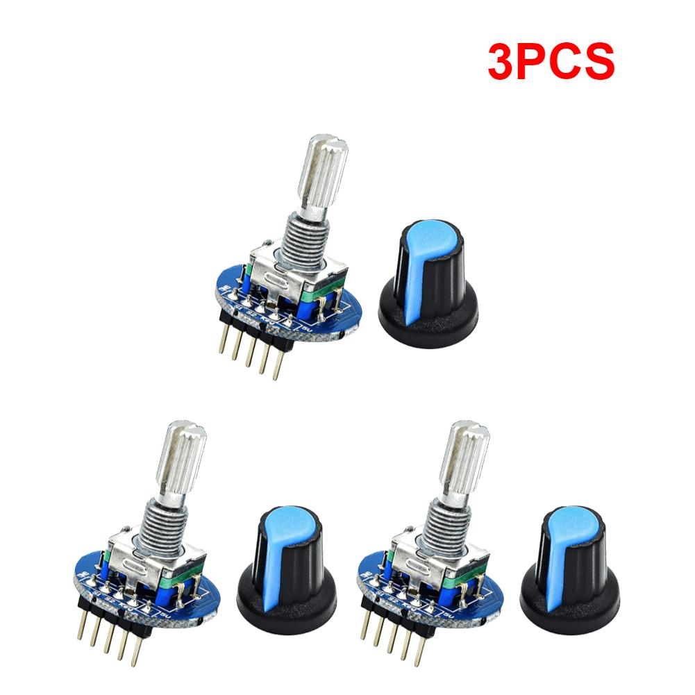 Rotary Encoder Round Knob Module 5V Digital Potentiometer Rotary Knob Cap High Precision for Car Audio Electronic Device