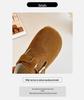 Children's Winter 2025 Cotton & Leather Shoes – Soft Sole, Fleece-Lined Birkenstock Style for Boys & Girls