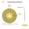 Brazed Diamond Grinding Disc for Tile, Stone, Cast Iron, and Glass - High-Efficiency Cutting Wheel