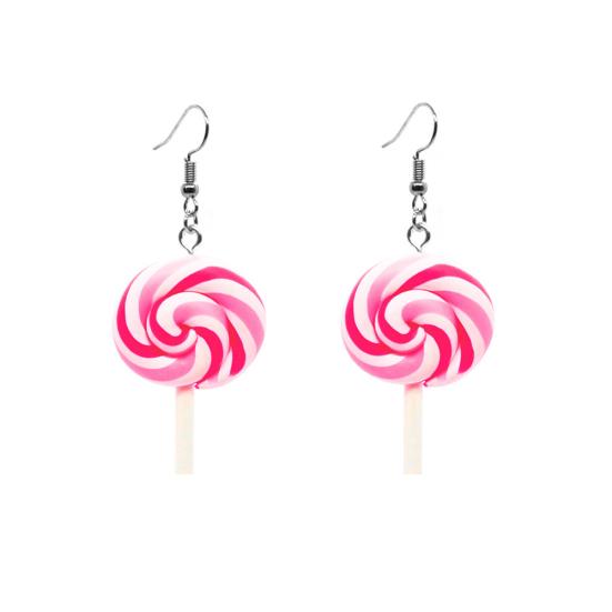 

Fashion Rainbow Lollipop Candy Dangle Hook Earrings Women Jewelry Gift Party