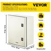 NEMA Fiberglass Enclosure, 16 x 12 x 8 in NEMA 4X Fiberglass Electrical Box, IP66 Waterproof & Dustproof, Outdoor/Indoor Electrical Junction Box, with