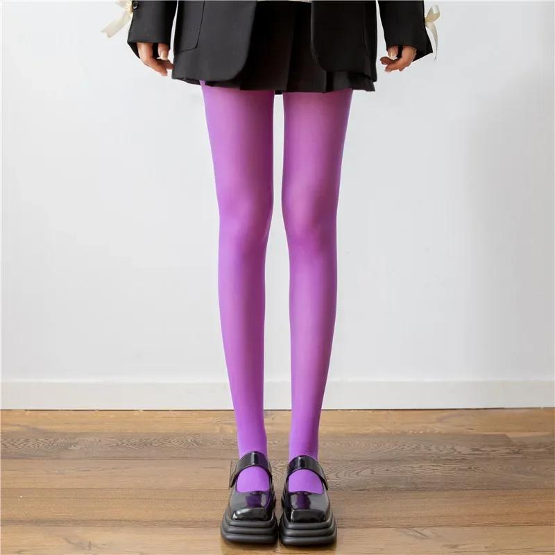 Women's Tights Slim Stockings Pantyhose Super Elastic Large Size Leggings Red Women's Media Sexy Tights Spring Autumn Winter