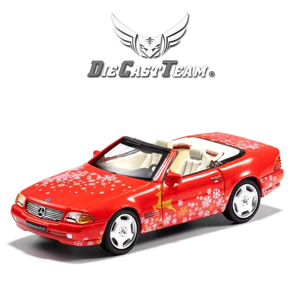 DCT/SHADOW 1/64 Mercedes-Benz SL500 Convertible Sports Cars Alloy Toys Diecast Metal Model Kids Xmas Gift Toys for Boys