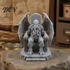 Cthulhu Throne Statue 3D Printed Statue, Gothic Resin Figurine for Shelf & Desk Mysterious Retro Ornaments Decor, Tentacle Monsters Dark Fantasy