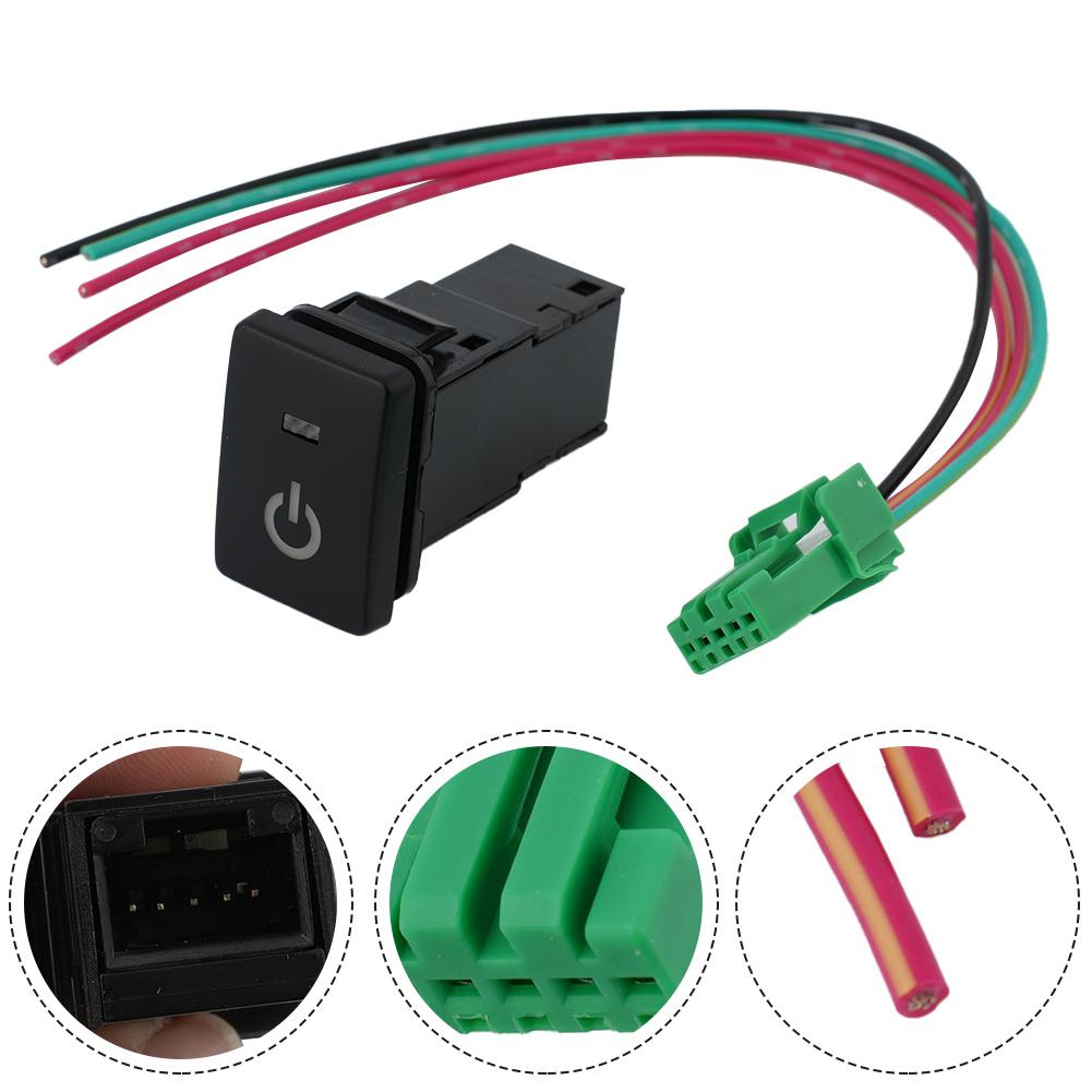 For Toyota LED Push Button Switch with Mount Hole Dimension of 086 x 129 in