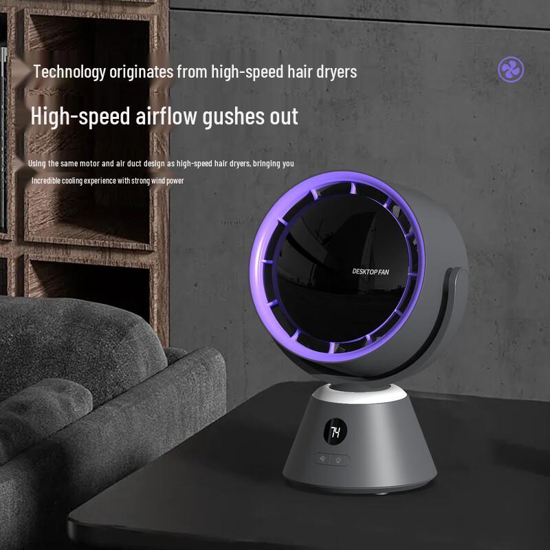 Lishen USB Rechargeable Oscillating Desk Fan