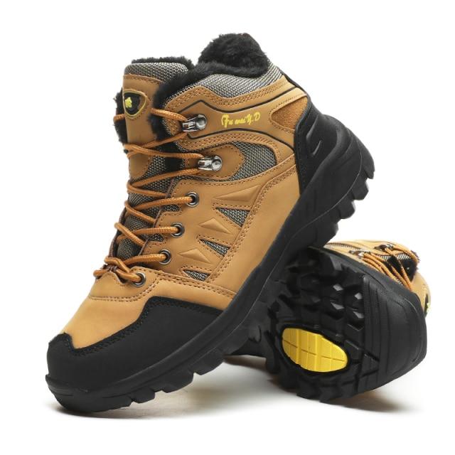 

Зимние походные ботинки, мужские зимние ботинки, уличная прогулочная обувь, спортивная обувь унисекс, кожаные женские водонепроницаемые ботинки в западном стиле, рабочая обувь 45