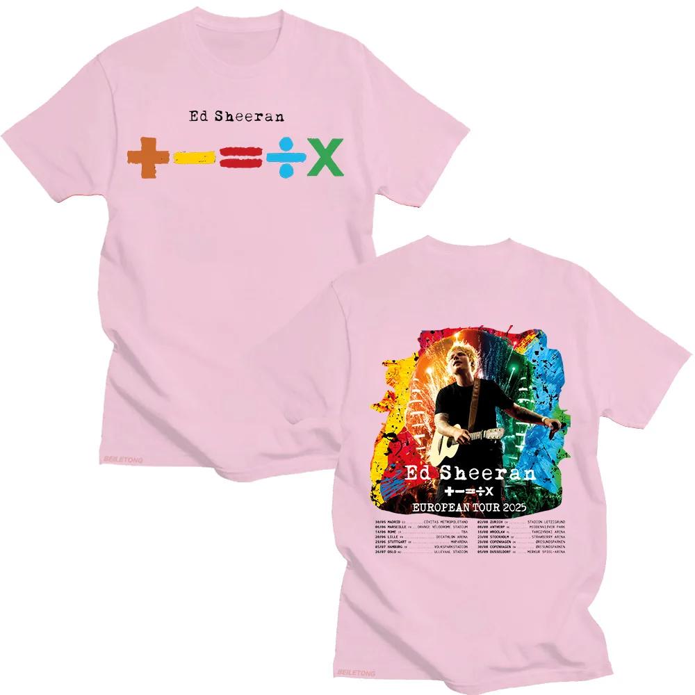 2026 Summer Bestselling Singer Ed Sheeran Retro Casual ShortSleeved TShirt for Unisex Loose and Breathable Shirt Y2k