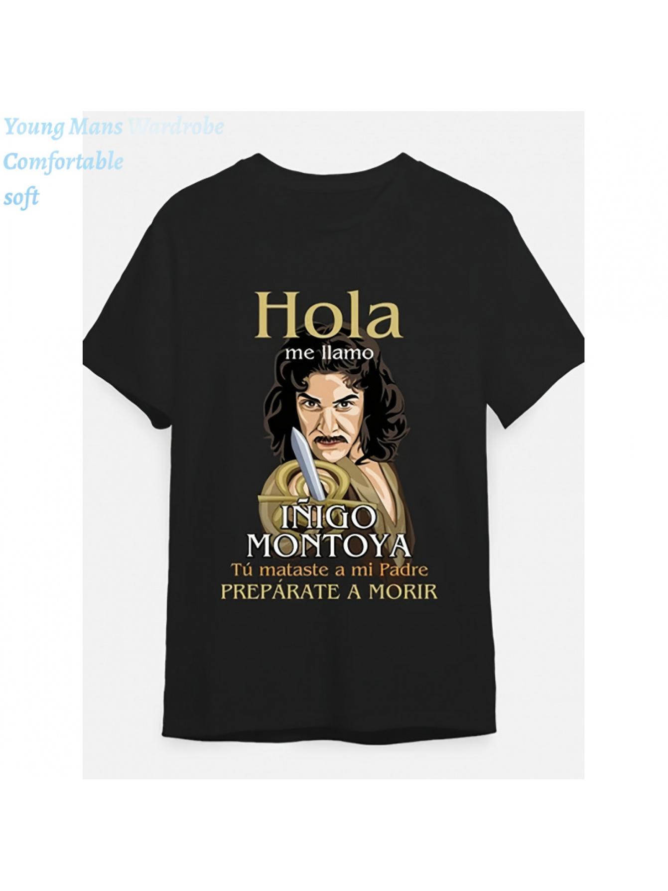 

Меня зовут Иниго Монтойя в Игре в имитацию Забавная и модная футболка Повседневный стиль, Круглый вырез, Обычный крой Предпочтительный выбор для мужчин... S разноцветный