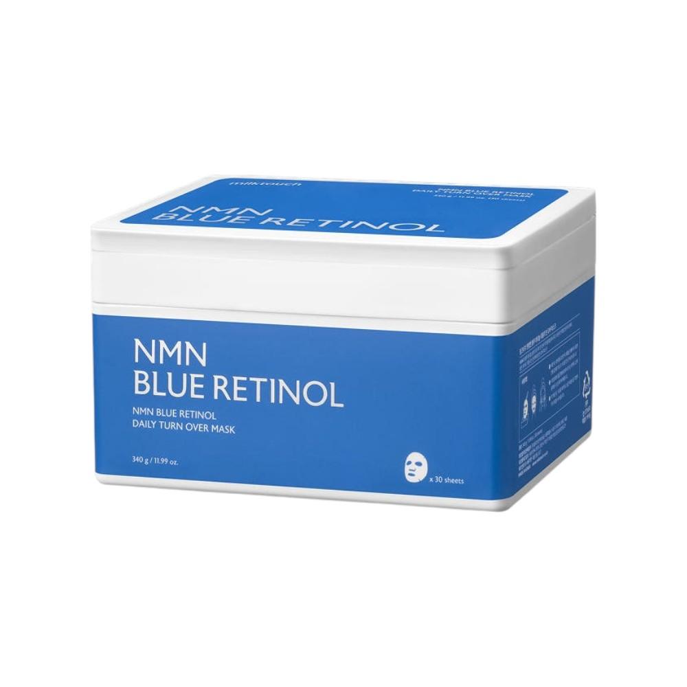 Milk Touch NMN Голубой Ретинол Ежедневная Маска-Пилинг Увлажняющая Разглаживающая Тканевая Маска 340 г (30 листов)