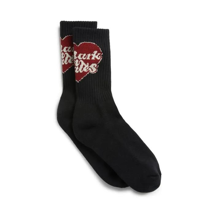 Heart Collection Graphic Socks - BLACK