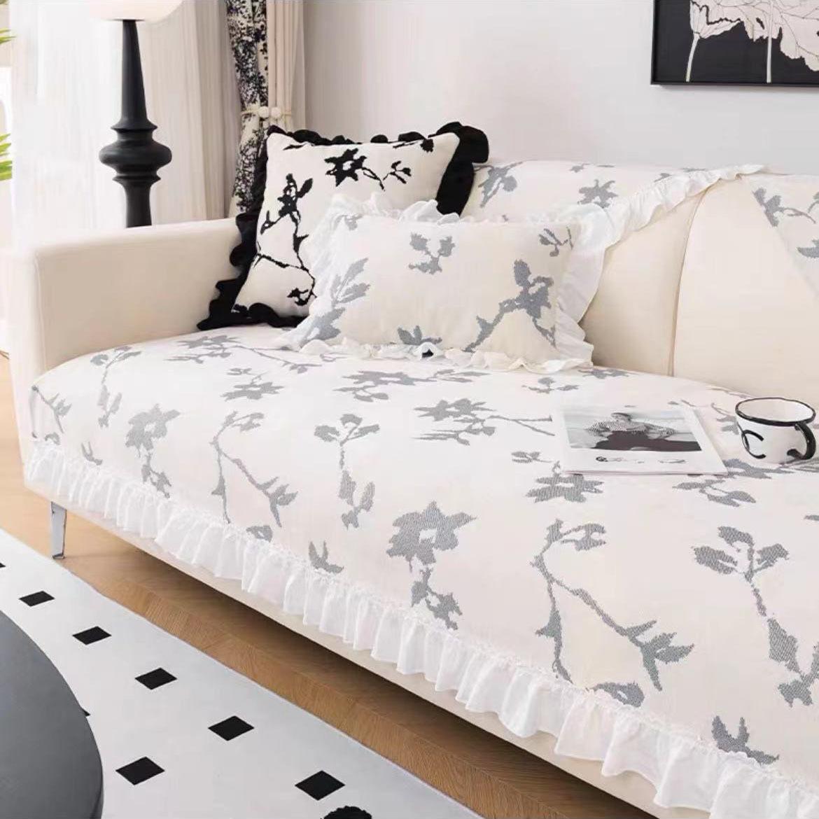 

Подушка для дивана в стиле ретро. Простое модное домашнее полотенце для покрытия дивана. Нескользящая ткань Four Seasons General из синели. 70*70cm