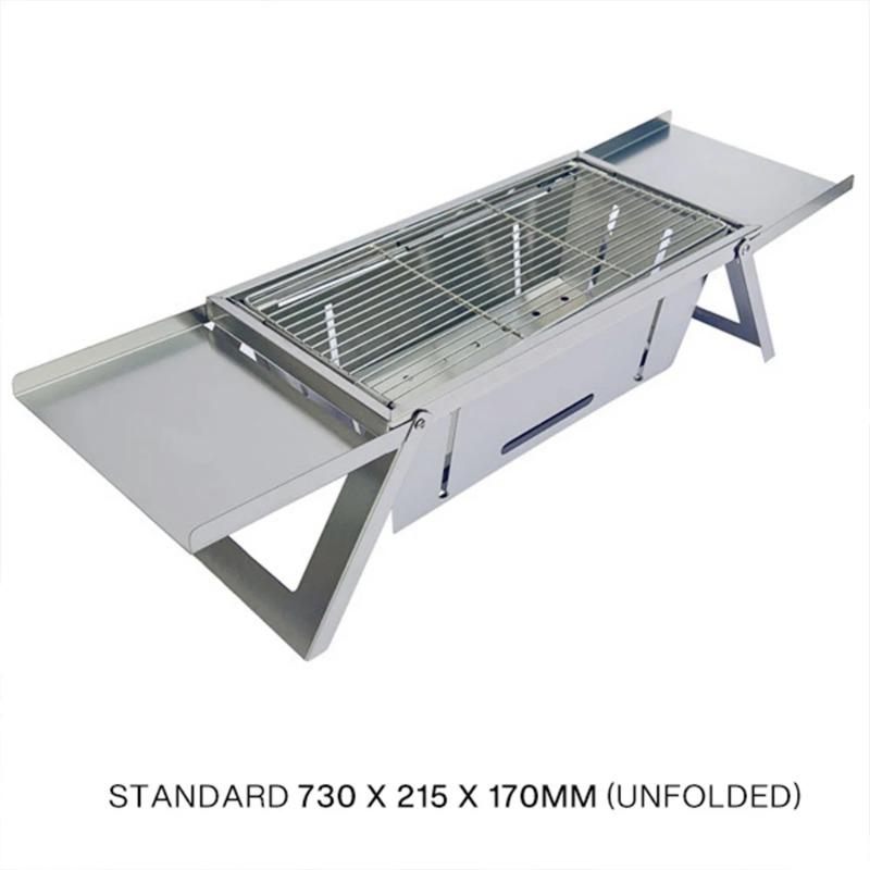 Stainless Steel Folding Barbecue Grill For Home And Outdoor Charcoal Kebabs Smokeless Portable Collapsible Barbecue
