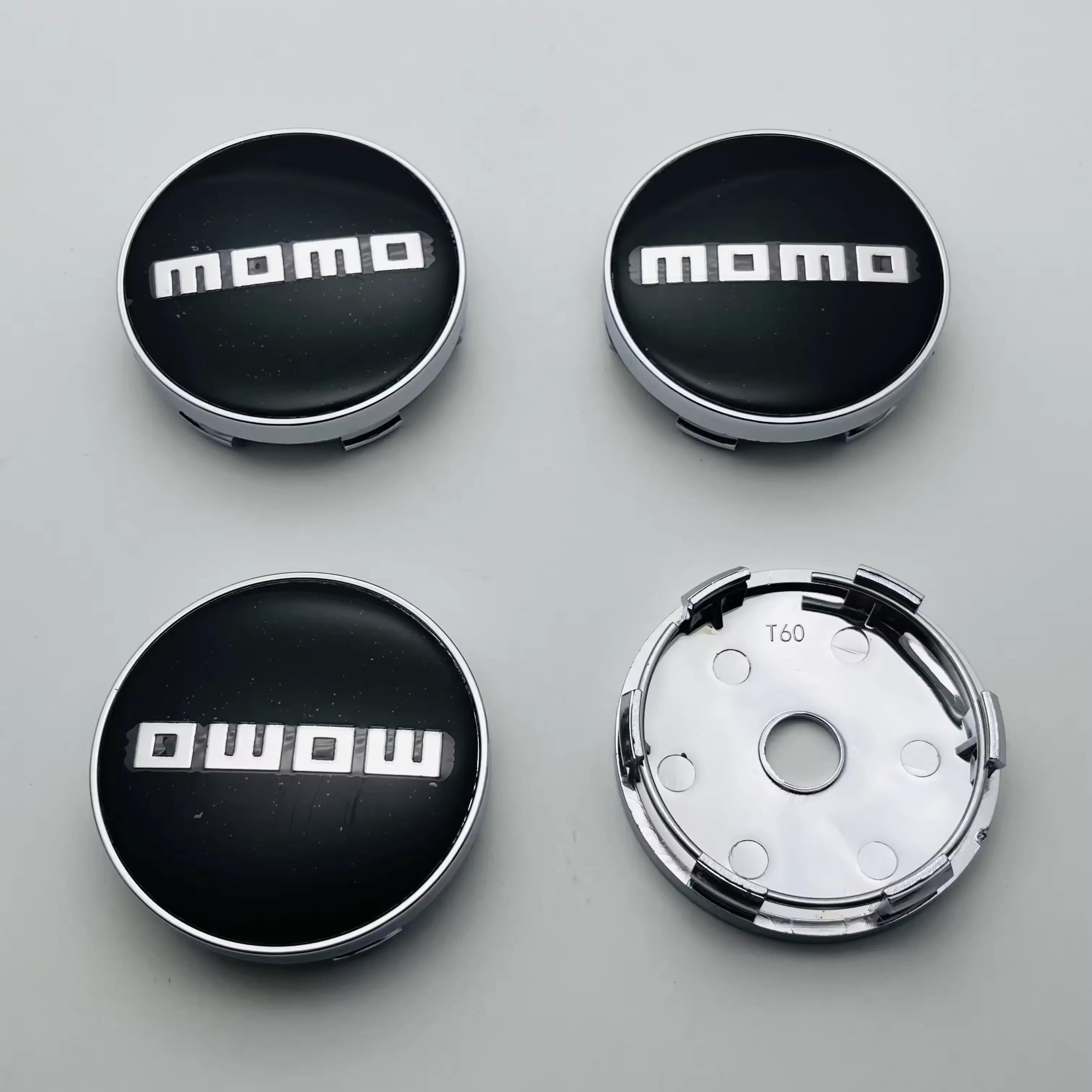 

4PCS 60mm Car Wheel Center Caps With MOMO Badge Logo Rim Hubcaps Cover For BMW Dodge KIA Ford Mazda Toyota Honda