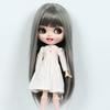 Linfairy Inch Doll Long Straight Long Hair 9-10 Wig, (Dark Silver)