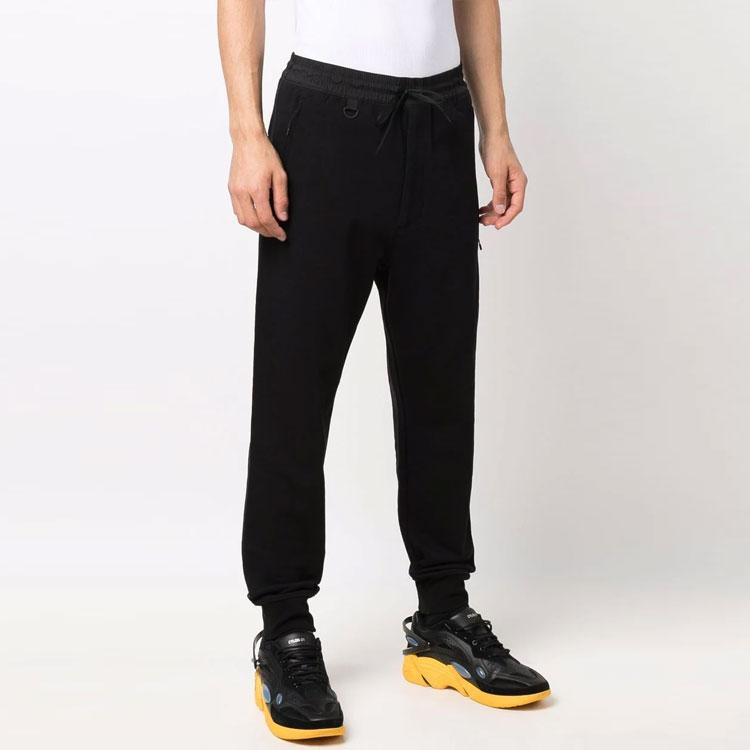 Y-3 FW21 Solid Color Drawstring Slim Fit Tapered Joggers Unisex Joggers Black HB3496