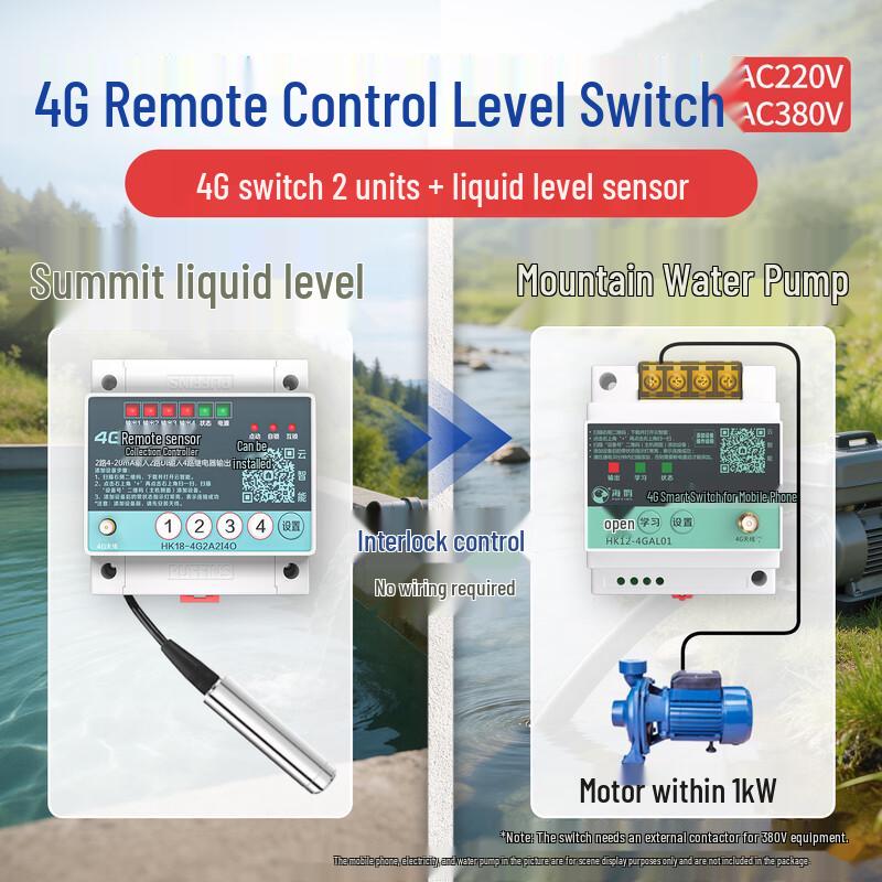 4G/WiFi Remote Water Level Controller & Alarm
