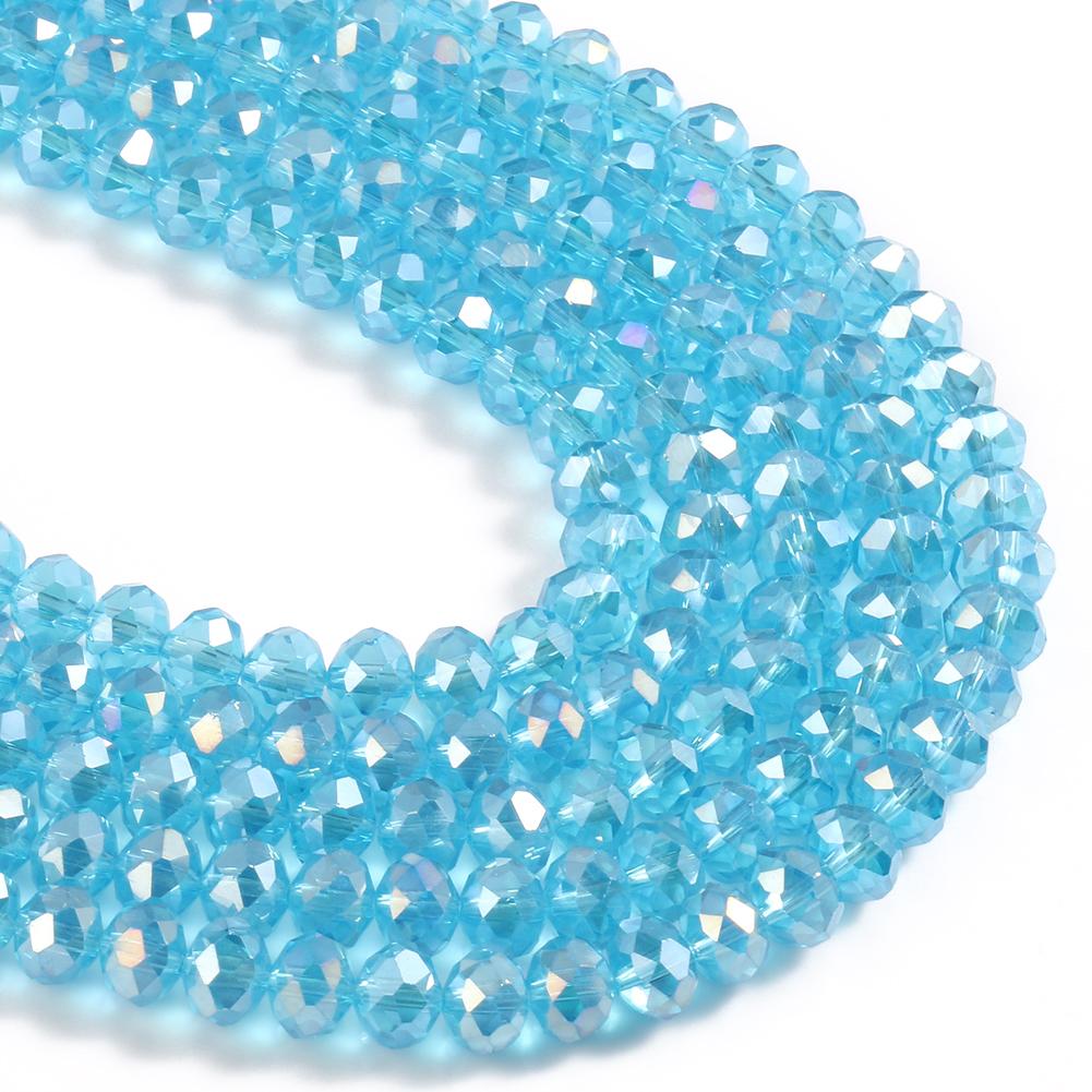 3 4 6 8mm Facettierte Rondelle Kristallglasperlen Österreich Kristall Abstandshalter Lose Perlen Für Schmuckherstellung DIY Armband Anhänger Zubehör