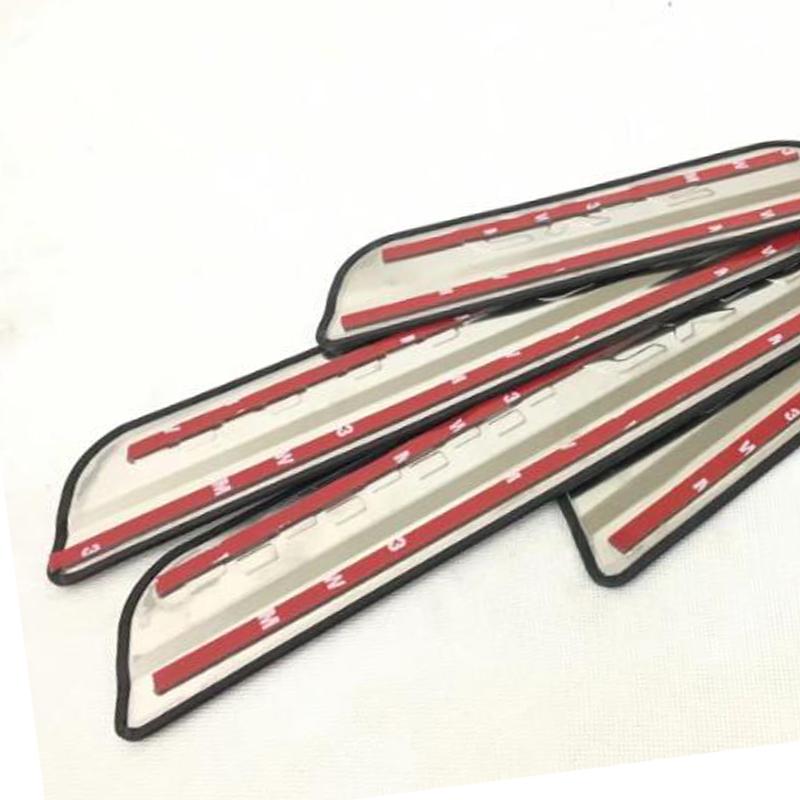 Car Styling For Mazda CX-5 CX 5 CX5 Accessories Door Sill Trim Scuff Plate Door Sills Rotector Guard Car Sticker 2017