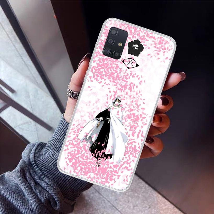 Bleach Kuchiki Byakuya Phone Case For Samsung Galaxy A12 A52S A42 A32 A22 A51 A50 Note 20 Ultra 10 S10 Plus A71 A70 A31 A30 A10S