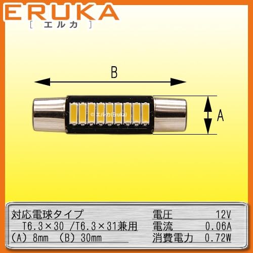 Eruka T6.3 31mm / 30mm Compatible Vanity Lamp LED Different