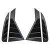 Car Rear Window Side Vent Shutter Louver Cover Trim Car Accessories Carbon Fiber For Kia Rio K2 2011~2015 Sedan Russia Version