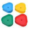 Triangle Shaped Cards Playing Holder 4 Colors Round Edge Spring Design Poker Holder for Adults Children