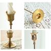 3pc Candlestick Holders Kit Brass Gold Candlestick Set Candle Holders Decorative Candlestick Stand for Wedding Party Dinning