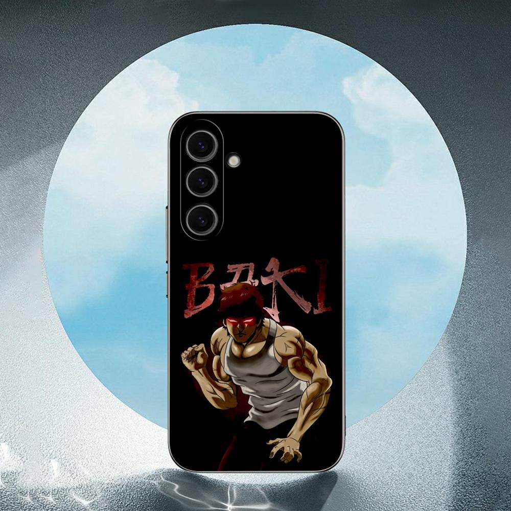 Baki H-Hanma Anime For Samsung Galaxy S23 S24 S25 Ultra S22 Plus S21 Black Soft Case Waterproof Soft Case