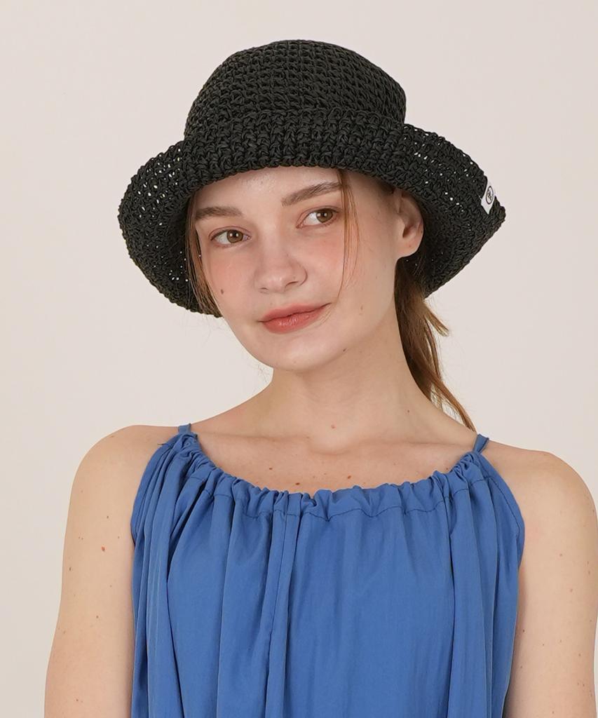 THE-ABON Beach Lia Knit Bucket Hat Purple