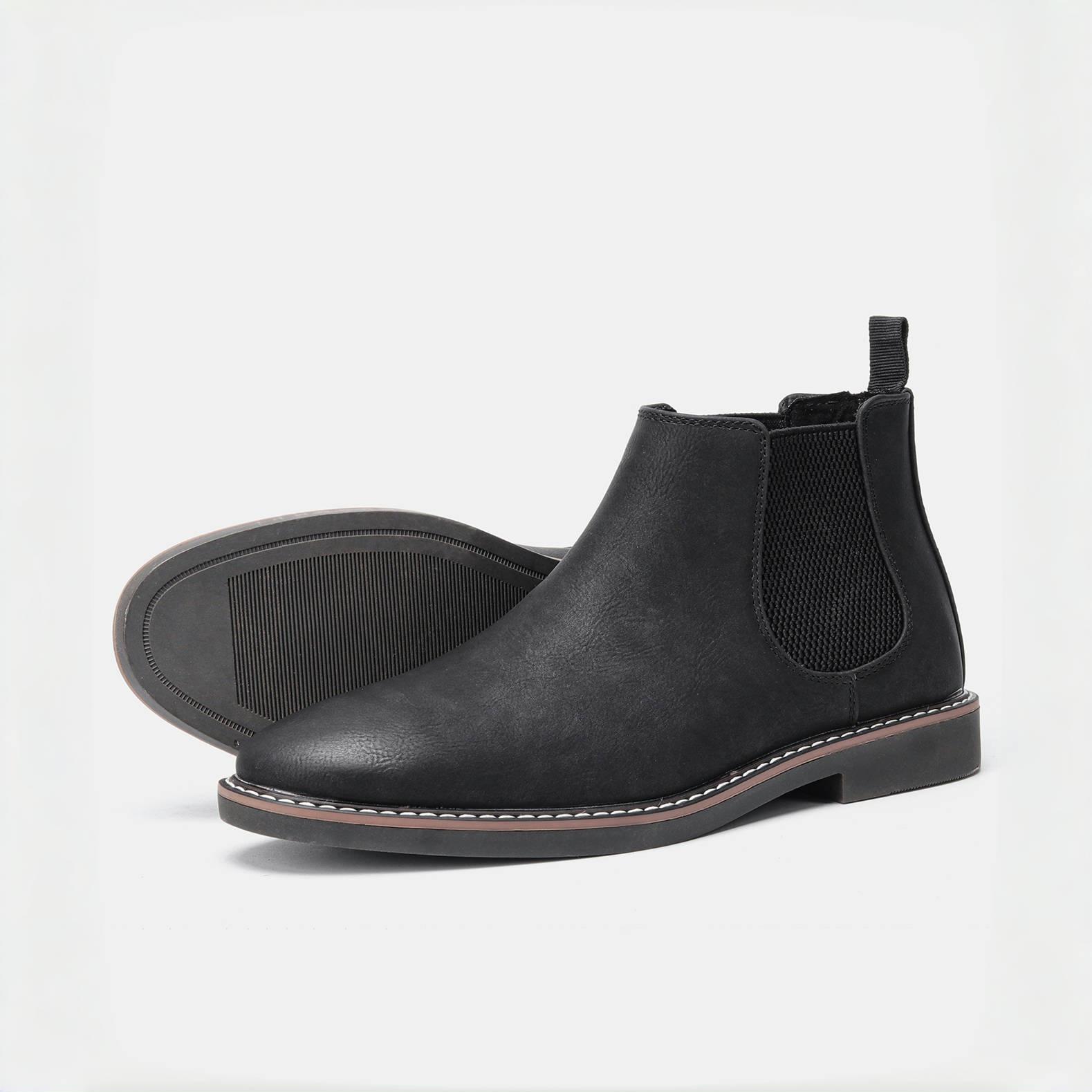 

40-46 мужские ботинки брендовые удобные модные ботинки челси 2024 #KD5241 46 чёрный