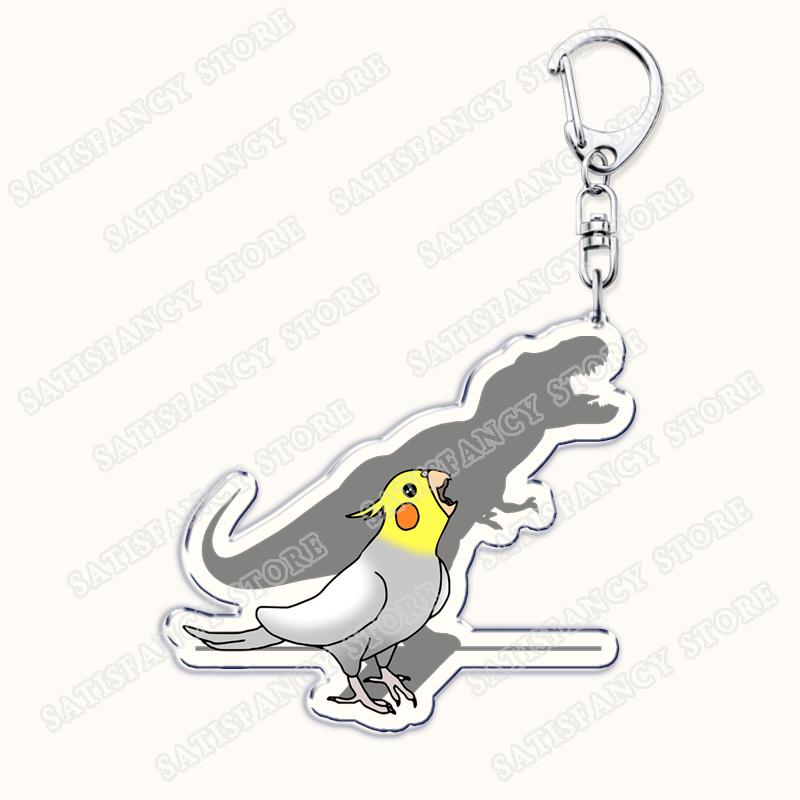 

Cute Parrot Cockatoo Pet Bird Keychains for Women Accessories Bag Australian Umbrella Cockatiel Key Chain Keyrings Jewelry Gifts