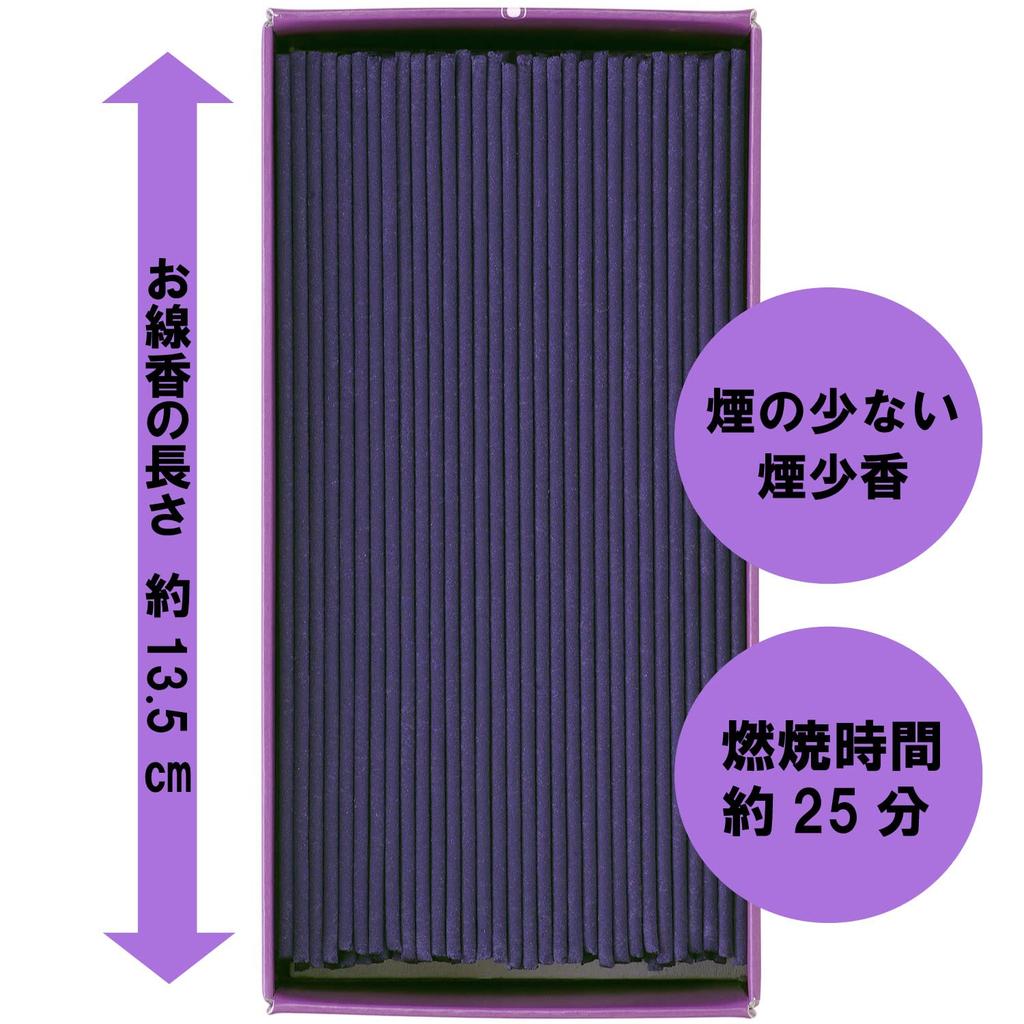 Kameyama Hanafuzei Purple Smokeless Incense 100g 230 sticks Sandalwood scent Incense sticks Low smoke Approx. Approx.