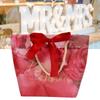 30PCS Portable Small Candy Bag Box for Gift Decoration Event Party Supplies Wedding Favours(Retro Red (Wine Red Ribbon