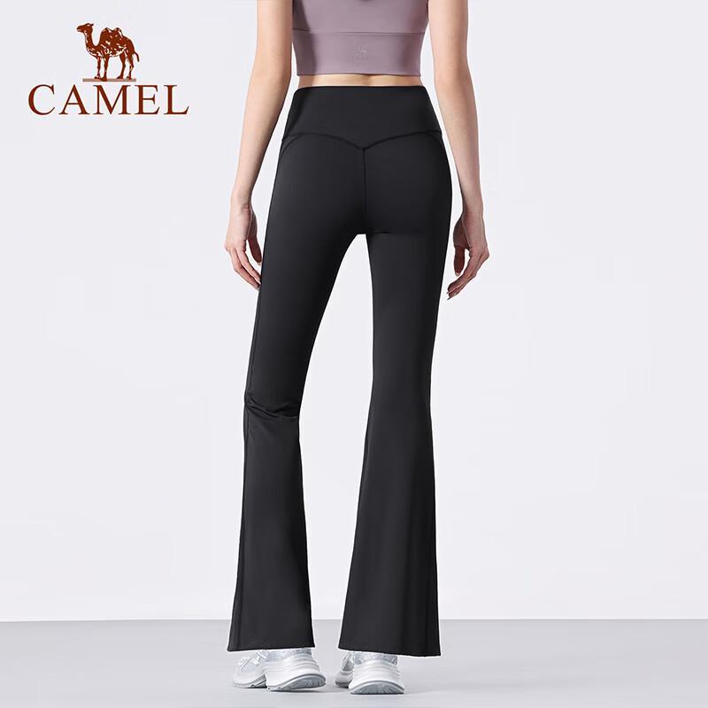 CAMEL Women's Micro-Flare High-Waist Fitness Pants