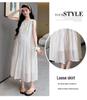 Korean Style Fresh Fashion Sleeveless Pleated Maternity Dress for Summer 2026