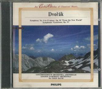 CD DVORAK, CONCERTGEBOUW ORCHESTRA AMS - Symphony No. 9 MP113 PHILIPS Japan Classical Used