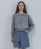 Le Studio Poet Collar Button Cardigan_Dark Gray