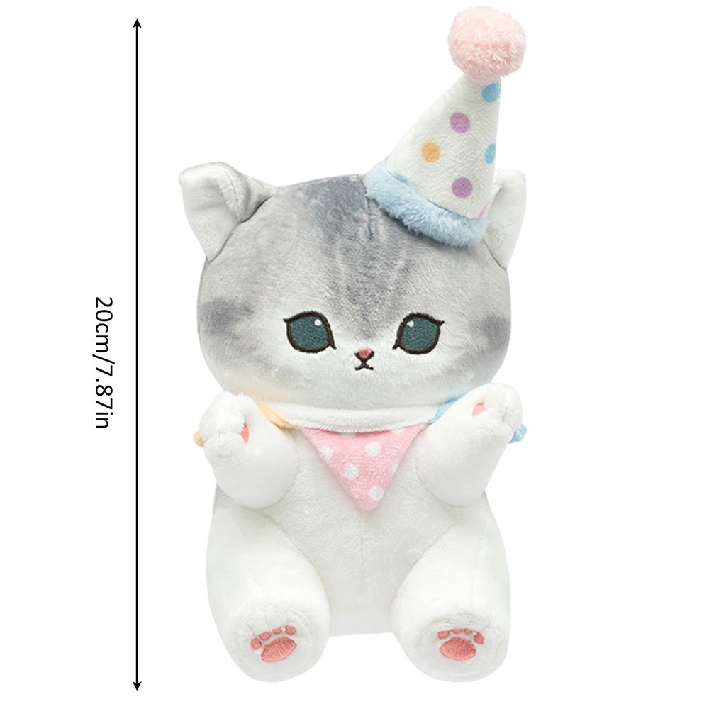 

20 см Mofusand Shark Cat плюшевая кукла косплей мягкие чучела животных милый кот плюшевая игрушка дети девочка сюрприз подарок украшение дома белый