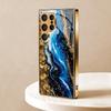 Sand Splicing Color Electroplated Glass Phone Case Suitable for Samsung Galaxy S26 S25 S24 S22 S21 S20 FE/Ultra/Plus Anti Drop
