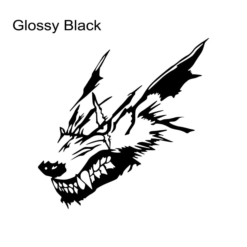 Car Stickers Wolf Head Pattern Vinyl Decal Waterproof Personalized Art Sticker Body Window Door Auto Exterior Decor Accessories