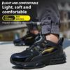 Rotating Button Safety Shoes Men Anti-smash Anti-puncture Work Shoes Fashion Men Safety Sport Shoes Security Protective Boots