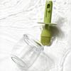 Glass Oil Bottle Silicone Brush Integrated Oil Pot Vinegar Jar Easy-Fill Wide Mouth Oil Dispenser for Barbecue Frying Baking Cooking