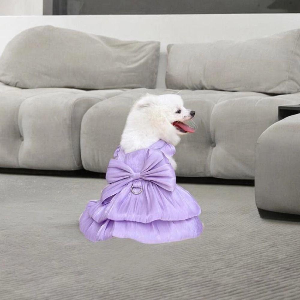 Creative Puppy Dresses Bow Pet Bowknot Skirt Gift Pet Dog Clothes  Pet Supplies
