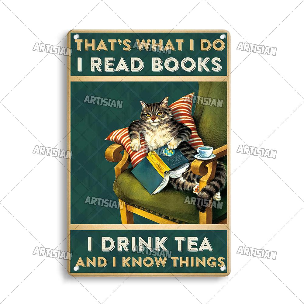 Mfoever  Artisian Funny Pet Retro Metal Sign Salem Sanctuary Cat Vintage Decorative Tin Plate Bar Pub Club Home Man Cave Wall Decor