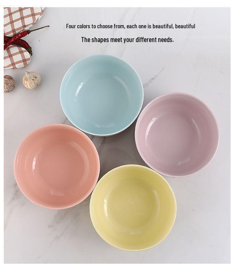 Japanese Ceramic Noodle & Soup Bowl - Large, Korean Style, Ideal for Couples & Students, Perfect Home Tableware.