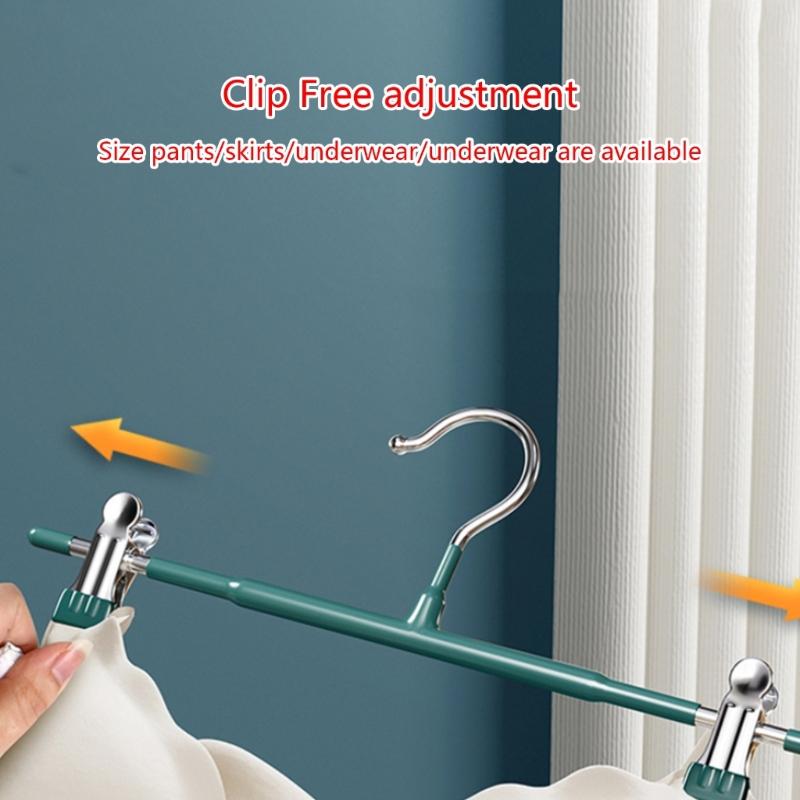 5pcs Trouser Hangers with Clips Multifunction Pants Hanging Holder for Home Bedroom Dormitory Hat Skirt Storage Bracket