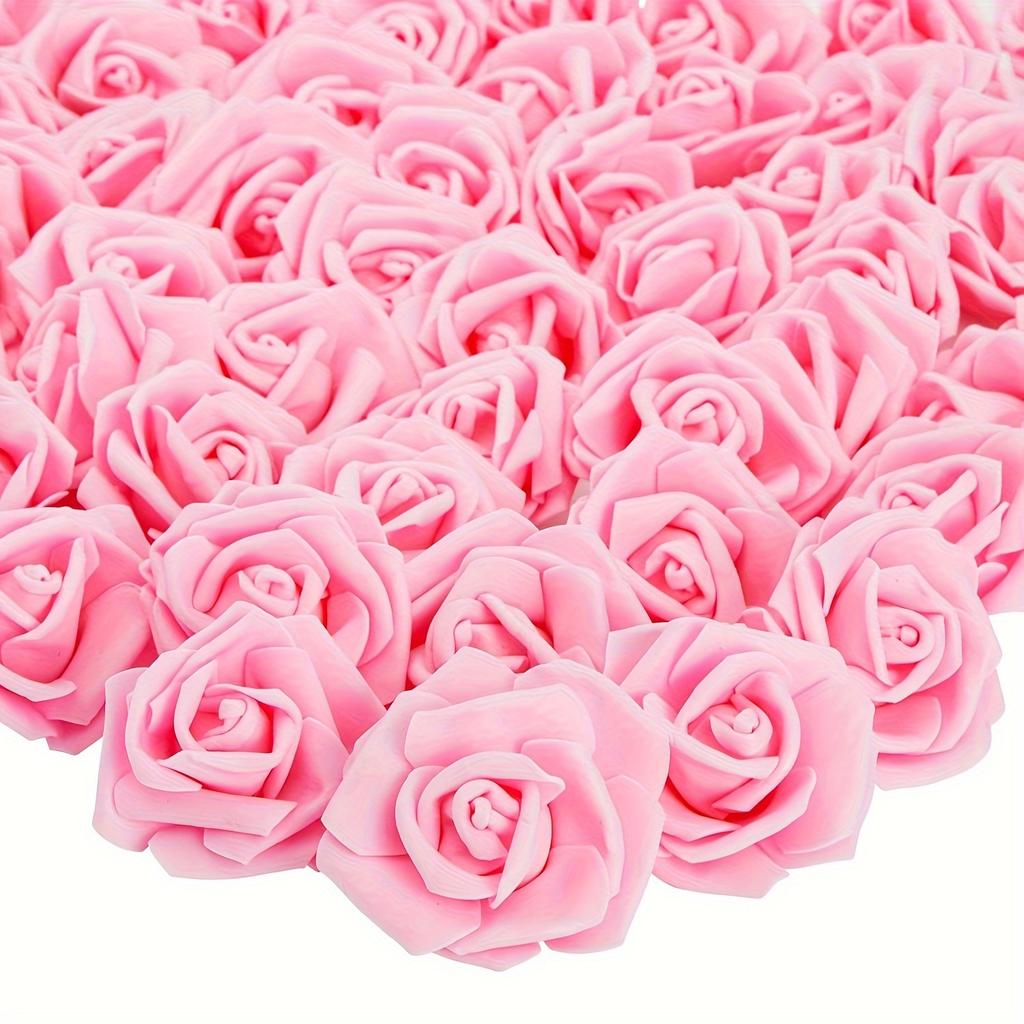 10/20/50Pcs Rose Artificial Flowers Heads Fake Flowers for Home Dceor Wedding Decoration Party Supplies DIY Craft Gift Accessory